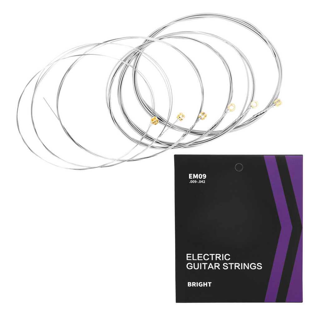 6Pcs .009-.042 Highly Carbon Steel Core String 6-string Electric-image-OPC-PKFVXBT-NEW