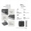M2 20Gbps Two Bay SSD Docking Station Dual Bay Offline USB C EU Plug 3