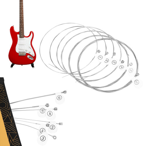 6Pcs 10-46 Electric Guitar High Carbon Steel Core Strings 2