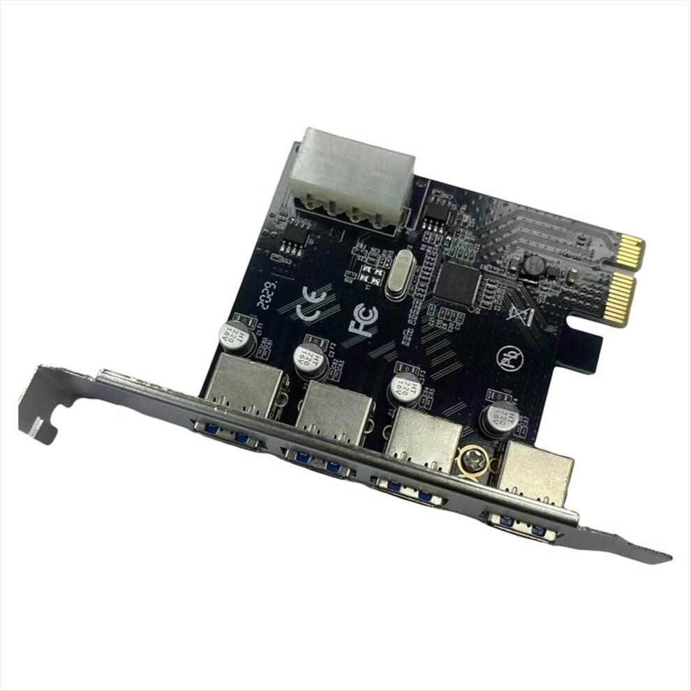 Pci-E To Usb 3.0 Expansion Card 4 Port Pcie Usb3.0 Desktop Ide Power 4851555686487