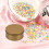 4Pcs Golden Round Tin Boxes Metal Cookie Candy Storage Containers 11