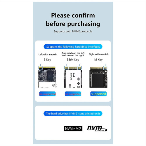 Dual-Bay M.2 NVME SSD klon dockingstation (EU) 1