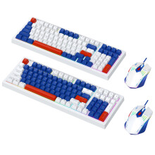 Gaming Keyboard and Mouse Combo 98-Key Mechanical