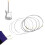 6Pcs .010 - .046 High Carbon Steel Core Strings for Electric 2