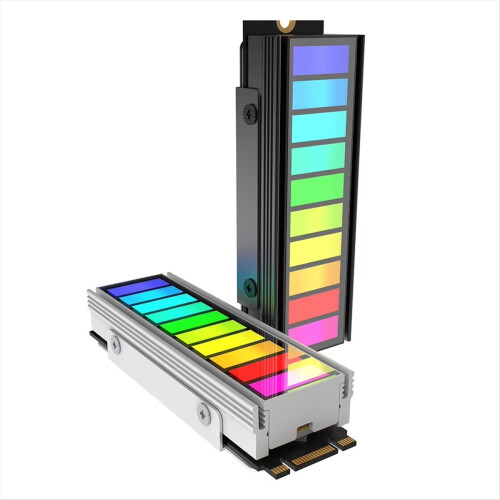 Ny 5V 3Pin ARGB Sync M.2 NVME SSD Køleplade M.2 SSD Køleplade Køler B 1