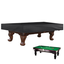 Pool Table Cover - Waterproof 210D Oxford Cloth Billiards Table Cover for All Season Rain Dust Sun Protection