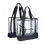 Clear Tote Bags for Work, Beach, Stadium, Security Approved with Zipper Closure 1