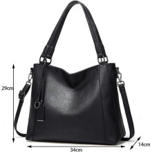 Women Handbag Buyer Large Leather Shoulder Bag Lightweight Elegant Women Bag for Business/School/Shopping