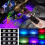 Strisce luminose a LED RGB per interni auto USB da 4 pezzi 3