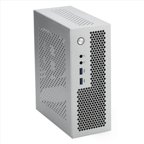Θήκη υπολογιστή A09 HTPC Mini ITX USB3.0, ασημί 2