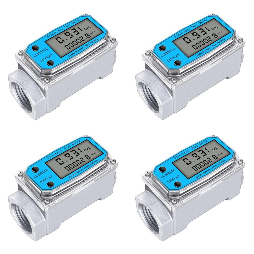 Digital Turbine Water Flow Meter Digital Lcd Display 4852133370828