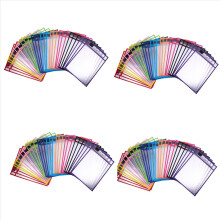 30 stuks Dry Erase-hoezen van PVC, transparant en genaaide Dry Erase-dossiertas