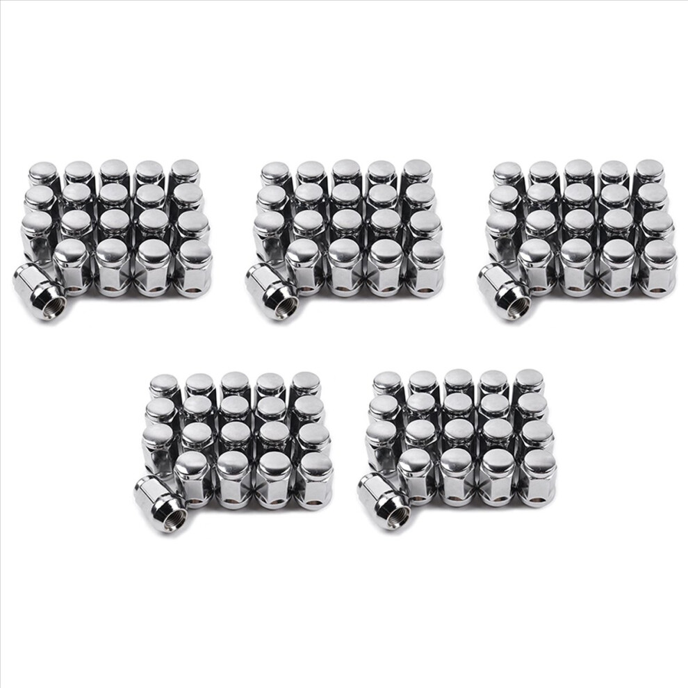 20Pcs 14X1.5 Lug Nuts For 1999-2021 1500 Silver 4853158876500