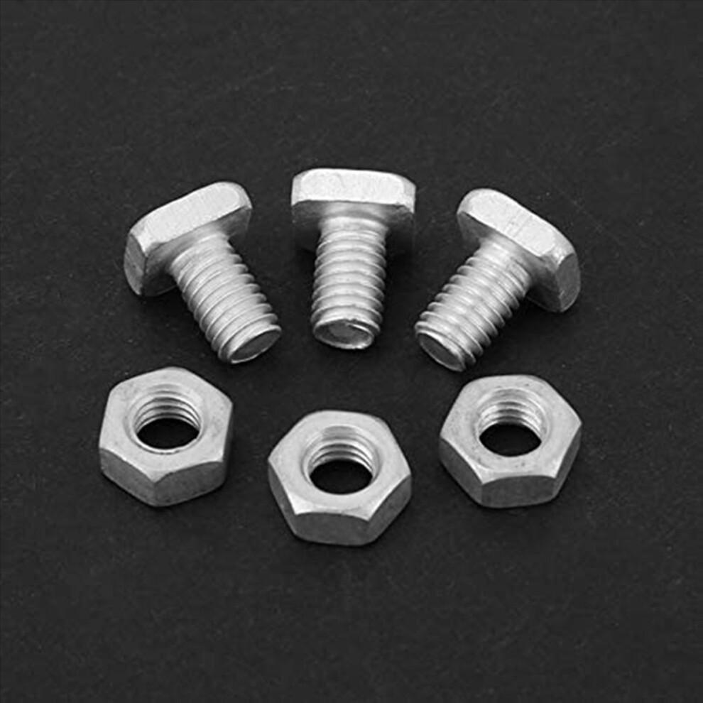 100 Pcs M6x12mm Greenhouse Nuts And Bolts Greenhouse Repair Kit 4853158884895