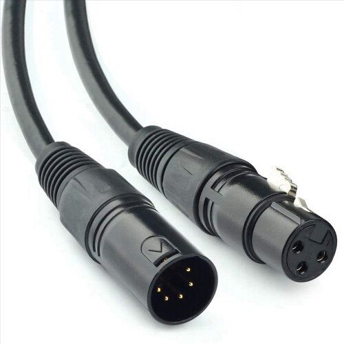 XLR Αρσενικό 3 ακίδων σε XLR Θηλυκό 5 ακίδων για φωτισμό σκηνής μικροφώνου 2