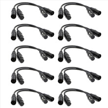 XLR Male 3 Pin to XLR Female 5 Pin for Microphone Stage Light