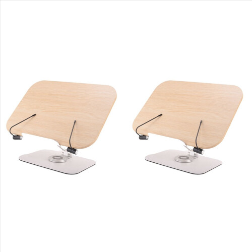 Book Stand for Reading, Adjustable Bracket with 360 Rotating Base