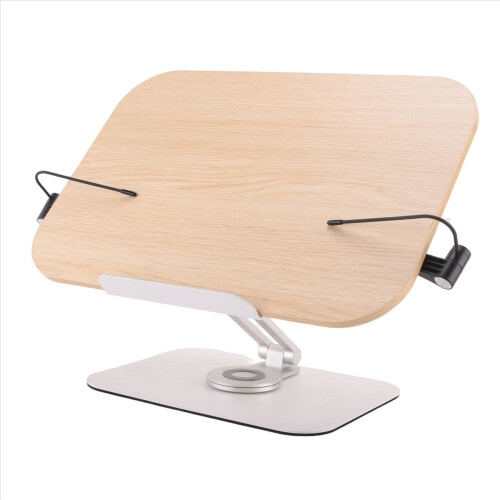Book Stand for Reading, Adjustable Bracket with 360 Rotating Base 1