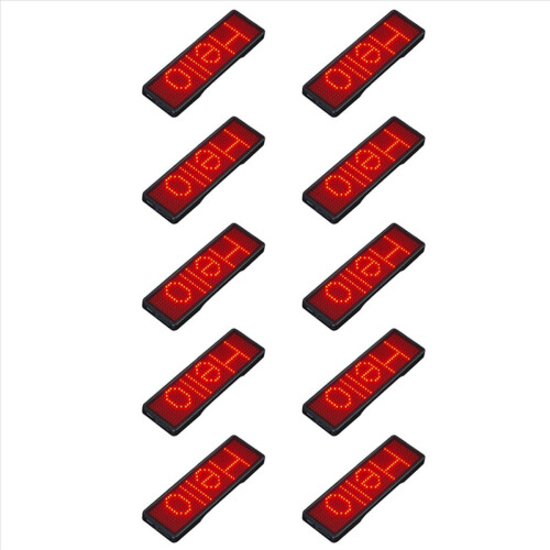 Bluetooth LED Name Badge Rechargeable Light Sign Display LED,Type 2
