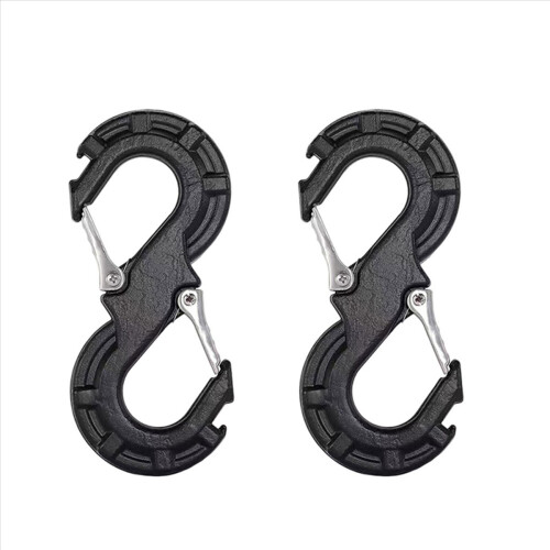 Black S-Shape Quick Rescue Shackle Trailer Winch Hook Recovery Kits