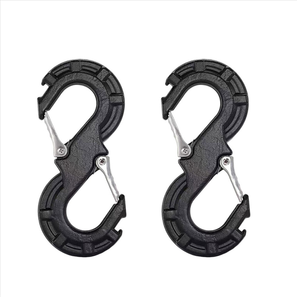 S-Shape Quick Rescue Shackle Trailer Winch Hook Recovery Kits Black 4853158812782