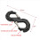 Black S-Shape Quick Rescue Shackle Trailer Winch Hook Recovery Kits 2