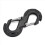 Black S-Shape Quick Rescue Shackle Trailer Winch Hook Recovery Kits 6