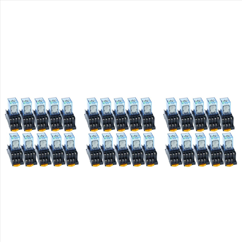 10Pc My4nj 14Pin Electronic Mini Electromagnetic Relay 5A Coil,Ac220v 4853188087907