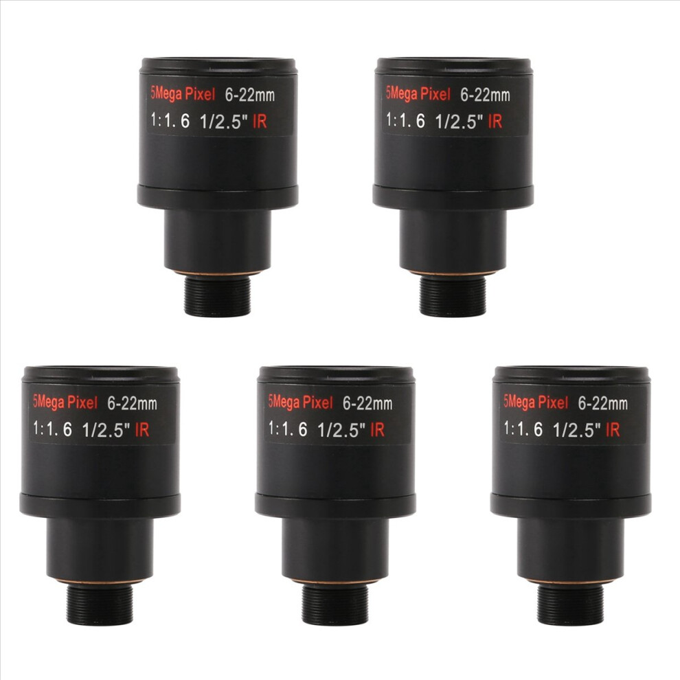 Cctv Lens 1/2.5 Inch 6-22Mm Varifocal Lens For 4Mp/5Mp Ip/Ahd Camera 4853158890209