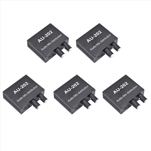 AU-202 Distribuidor de Áudio Estéreo de 2 Entradas e 2 Saídas