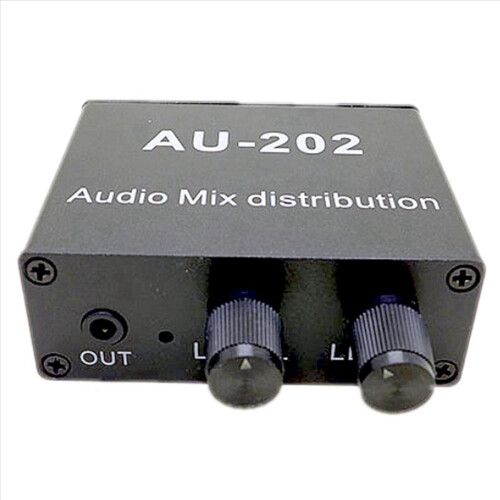 AU-202 Distribuidor de Áudio Estéreo de 2 Entradas e 2 Saídas 2