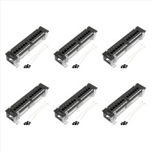 Sada sieťových nástrojov, 12-portový patch panel CAT6 RJ45 s nástenným držiakom