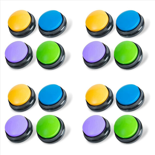 Recordable Dog Buttons, for Communication Pet Training Buzzer, 4PCS