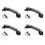 Exterior Outside Door Handle W/ Cover Chrome Front Rear for 1