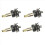 Ensemble d'axe de kick de moto pour YBR125 XTZ125 XT125Z 2