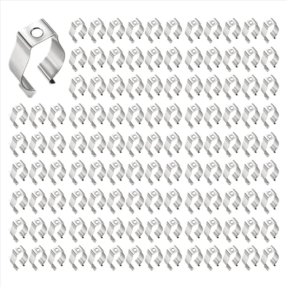 120Pcs T8 Light Bulbs U Clips Holder Fluorescent Tube Lamp Bracket 4853158889005
