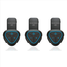 Casco de verano para motocicleta LX1 con auriculares Bluetooth portátiles especiales en azul