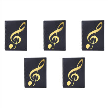 Pasta para partituras, 60 páginas, suporte para partituras, (preto)