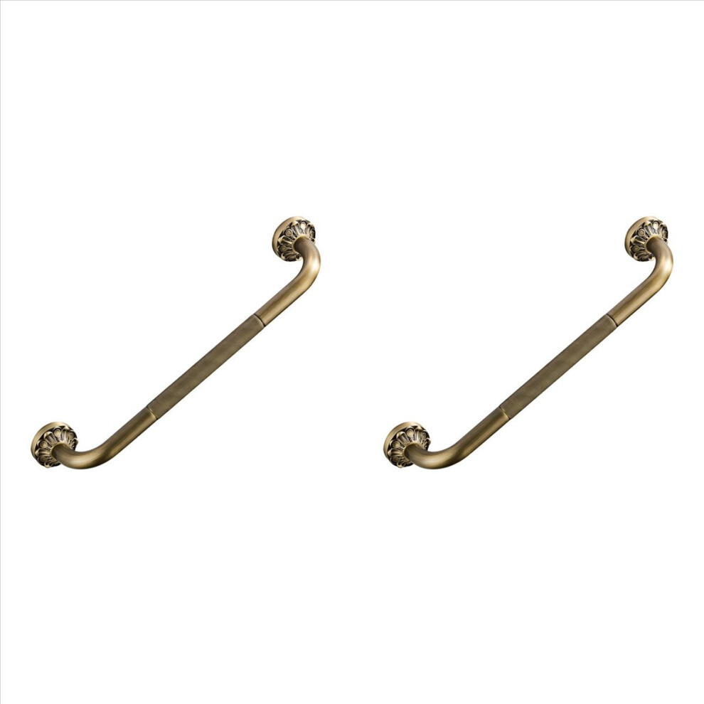 Markenlos Antique Grab Bar Wall Mount Brass Bathroom Tub Toilet Handrail