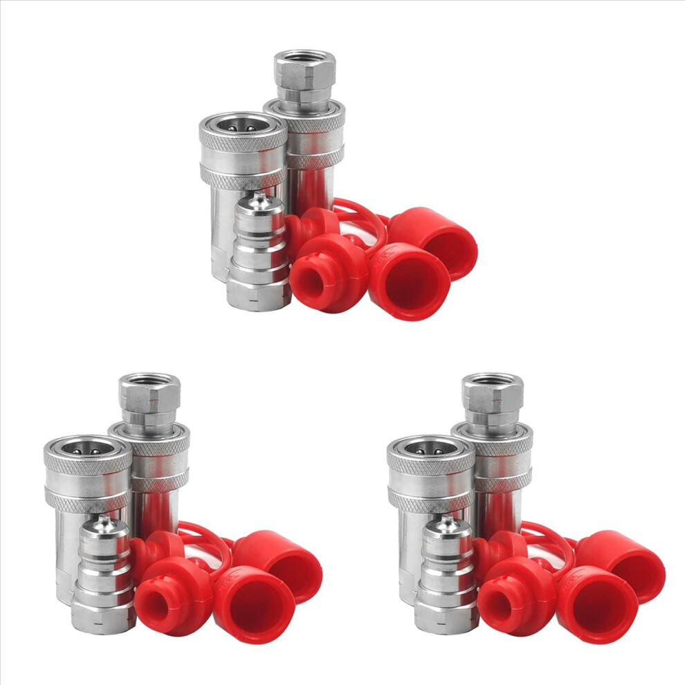 3/8Inch Npt Thread Iso7241-1A Hydraulic Quick Disconnect Coupler Set 4853158897956