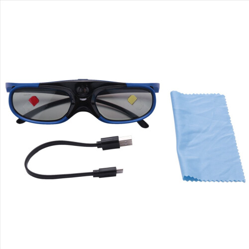 Rechargeable DLP Link 3D Glasses Active Shutter Eyewear for 1