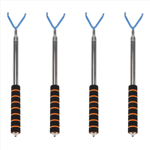 TIMESETL Retriever de Balle de Golf, Ramasses-Balles Telescopique et Portable en Acier