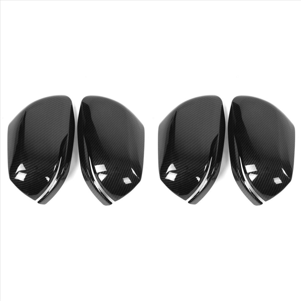 2Pcs Car Carbon Fiber Rearview Wing Mirror Cover For 2017 4852133325781
