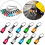 10PCS 1/4Inch Hex Shank Screwdriver Bits Extension Bar Keychain Screw 4