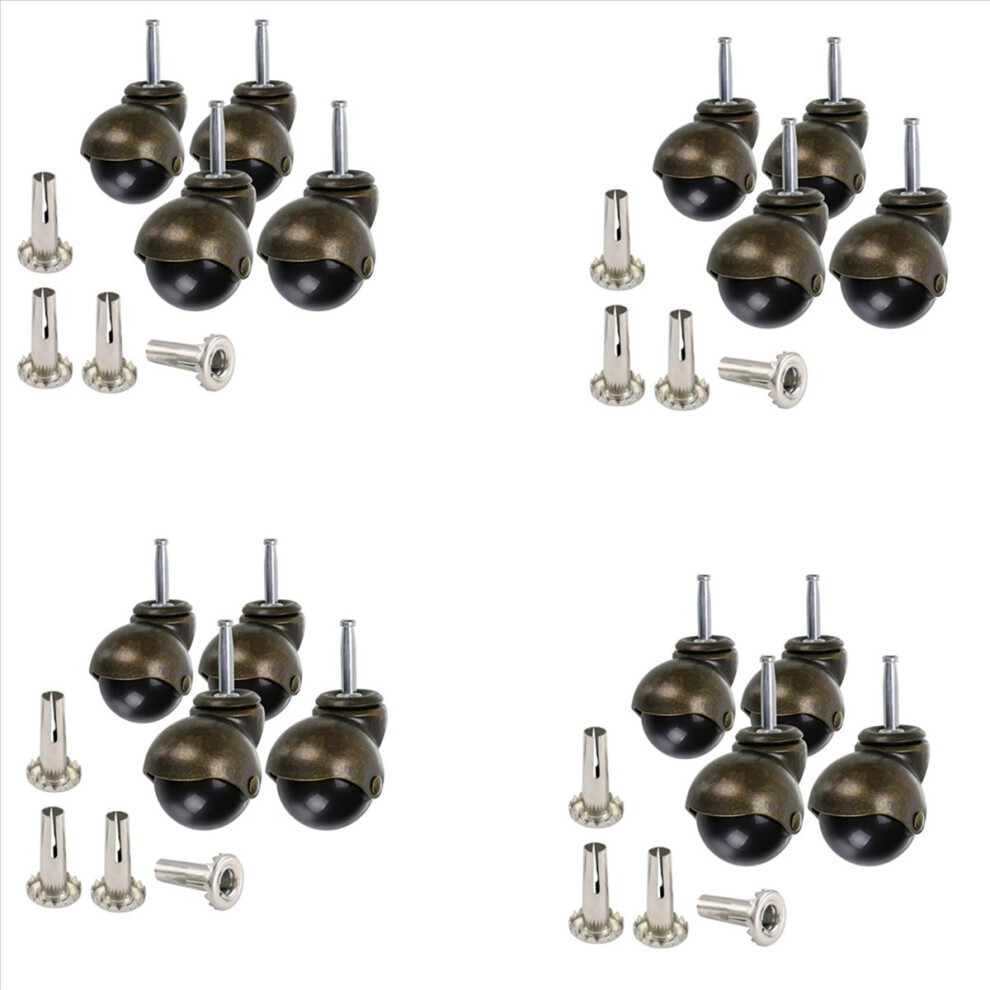 4 Pack 2 Inch Ball Caster With Sockets,For Furniture,Sofa,Chair 4852133359878