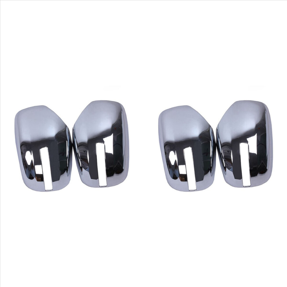 2Pcs Car Abs Chrome Rear View Side Mirror Cover Trim For Light 4853158858346