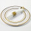 25 voorgerolde gouden plastic besteksets 4