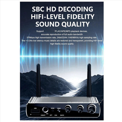 Δέκτης Bluetooth LY18 HIFI χωρίς απώλειες, προσαρμογέας Bluetooth μεγάλων αποστάσεων 2
