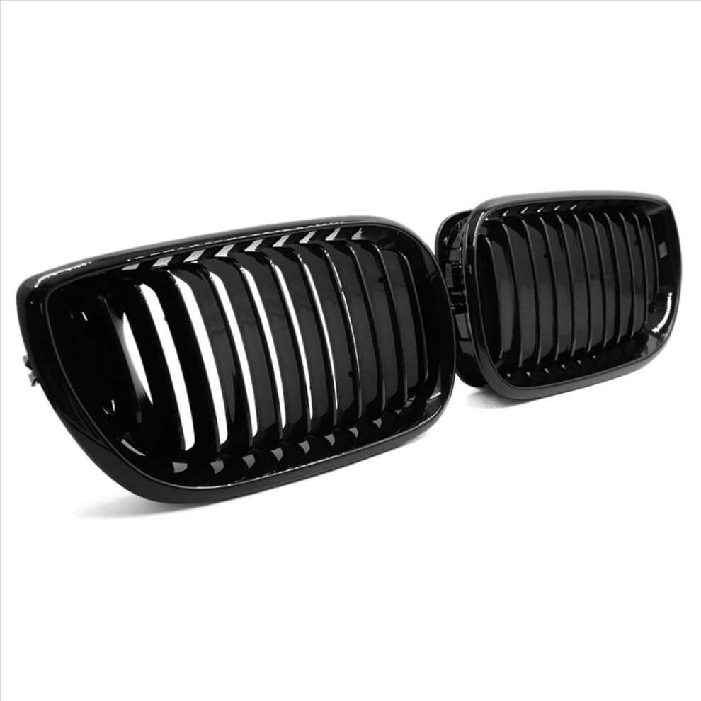 Gloss Front Hood Kidney Grill For - E46 3 Series 2002-2005 Black 4853188009664