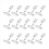 25 Pack Plastic Merchandise Sign Clip Price Display Holders,Clear 3